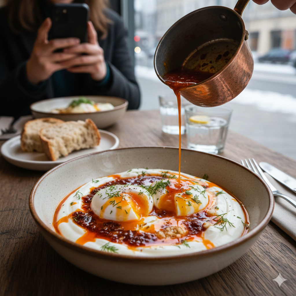 Vergessen Sie Avocado-Toast! 2026 gehört Cilbir. Warum dieses türkische Ei-Gericht Berlin im Sturm erobert