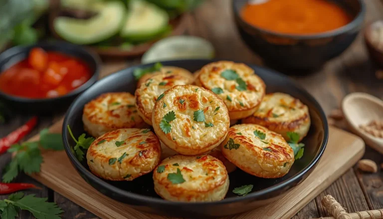 Indonesische Bakwan Sayur glutenfreie Gemüse-Puffer Reismehl Rezept knusprig