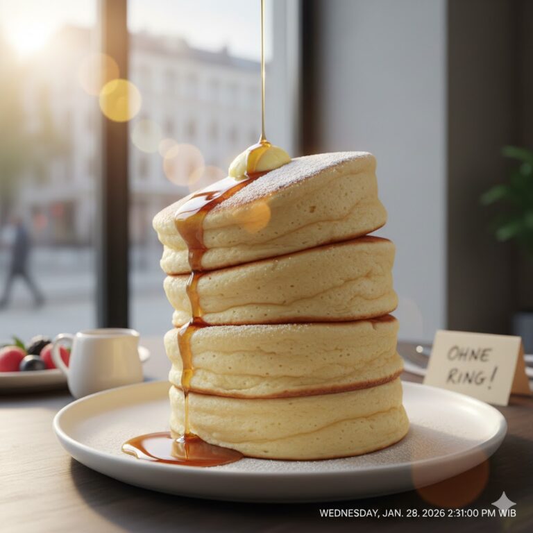 Japanische Soufflé Pancakes ohne Ring Rezept fluffig einfach Berlin