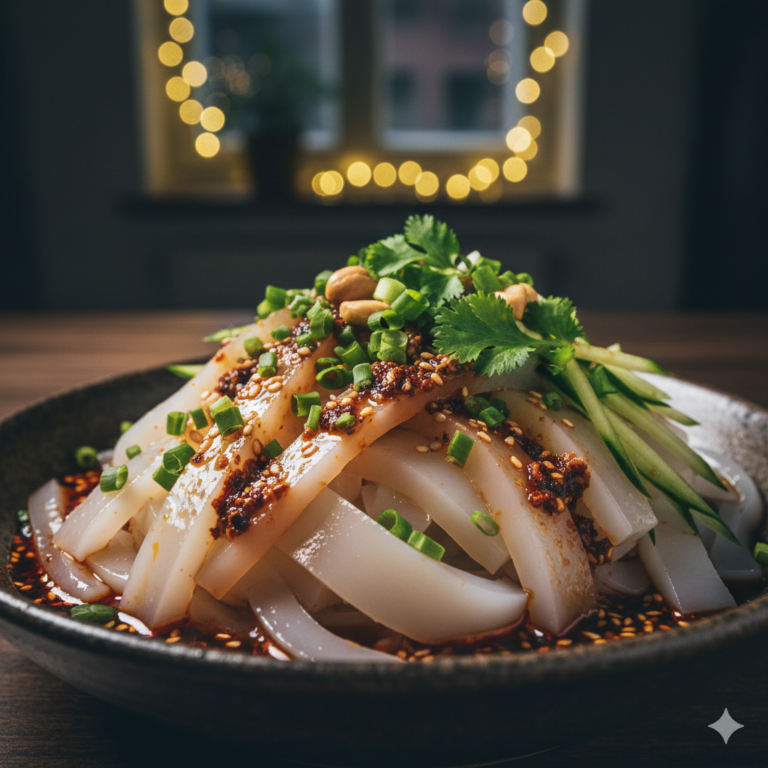 Liangfen Rezept ohne spezielles Mehl selber machen chinesisches Gelee Berlin
