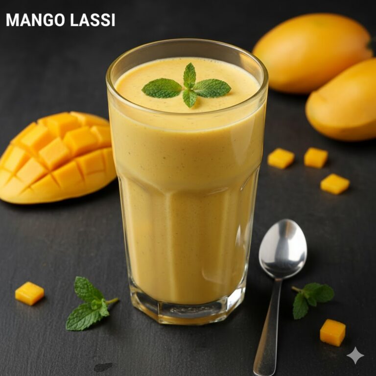 Mango Lassi ohne Zucker gesundes Rezept für Kinder Indien Berlin