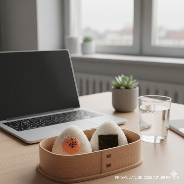 Onigiri selber machen ohne Form Tipps Büro Mittagessen Berlin