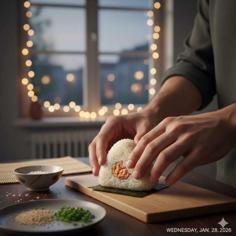 Onigiri ohne Form selber machen Anleitung Anfänger japanische Reisbällchen Berlin