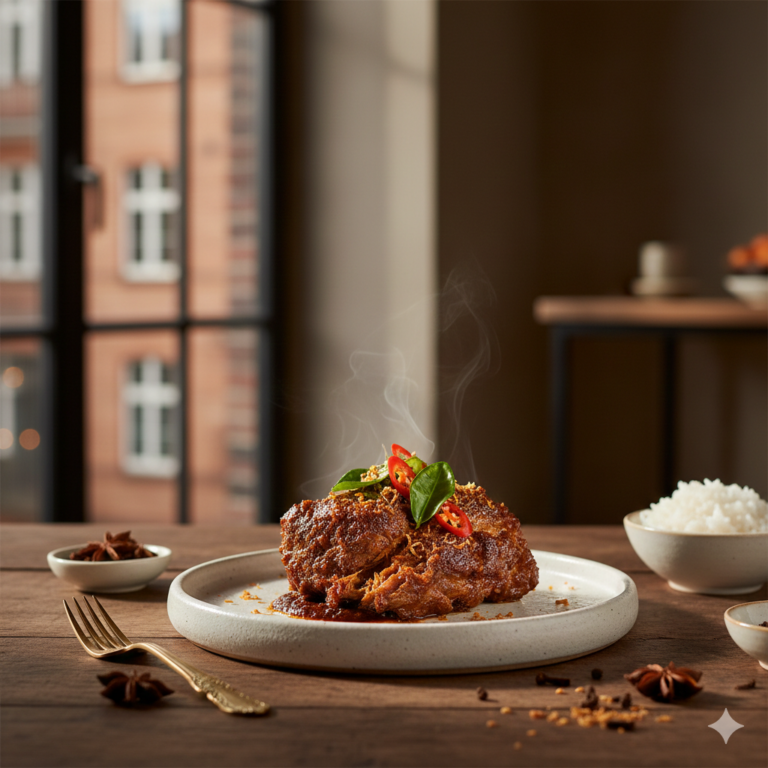 Indonesisches Rendang Gericht Herkunft und Bedeutung Minangkabau Tradition