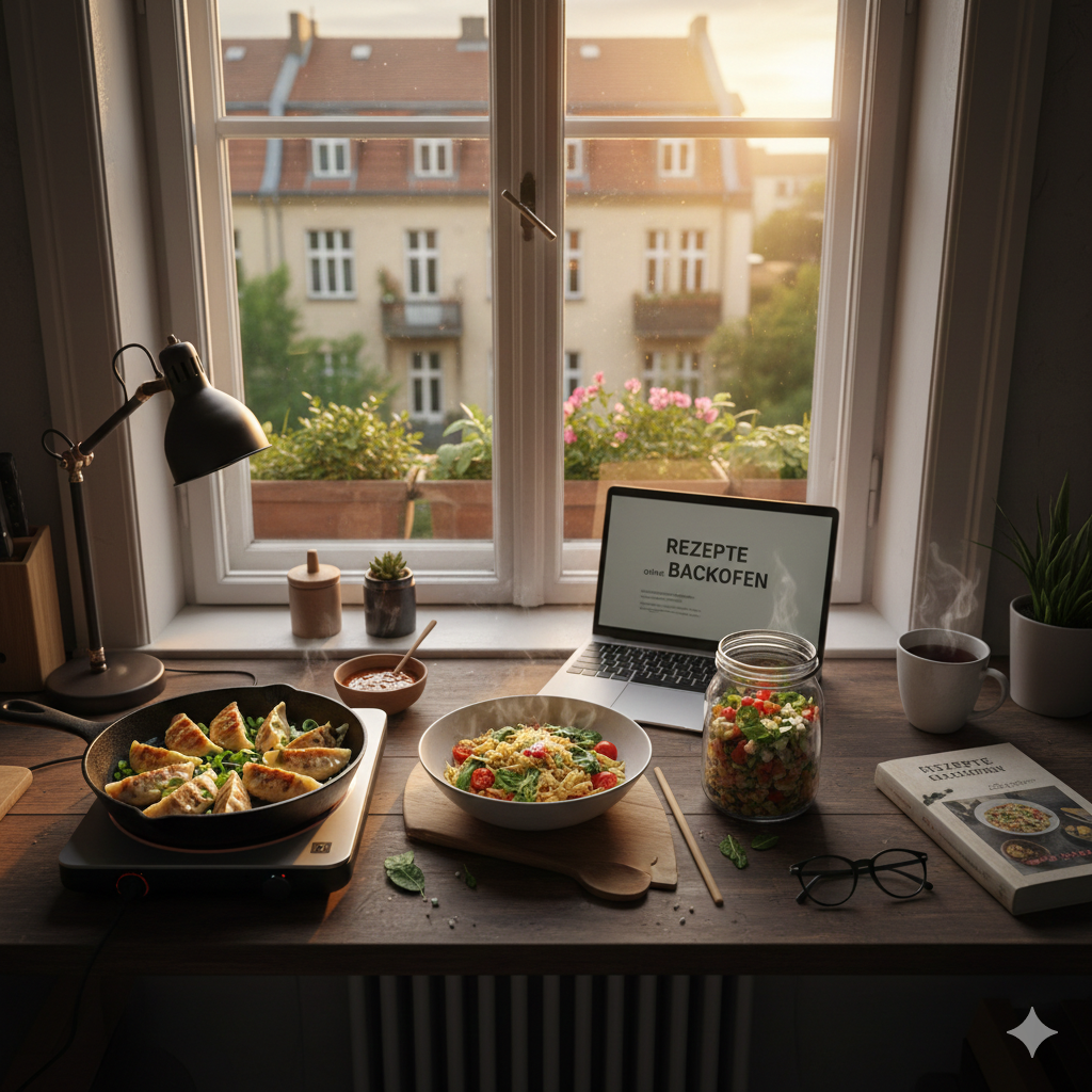 Rezepte ohne Backofen für Studenten in Berliner Mini-Apartments