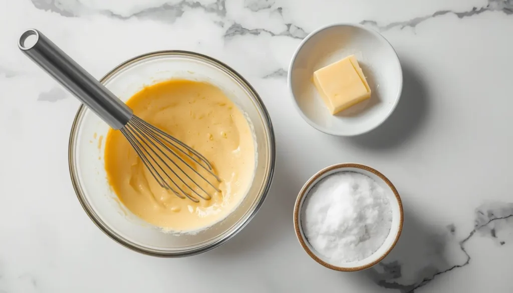 Einfache Zutaten für ein schnelles Kaiserschmarrn Rezept.