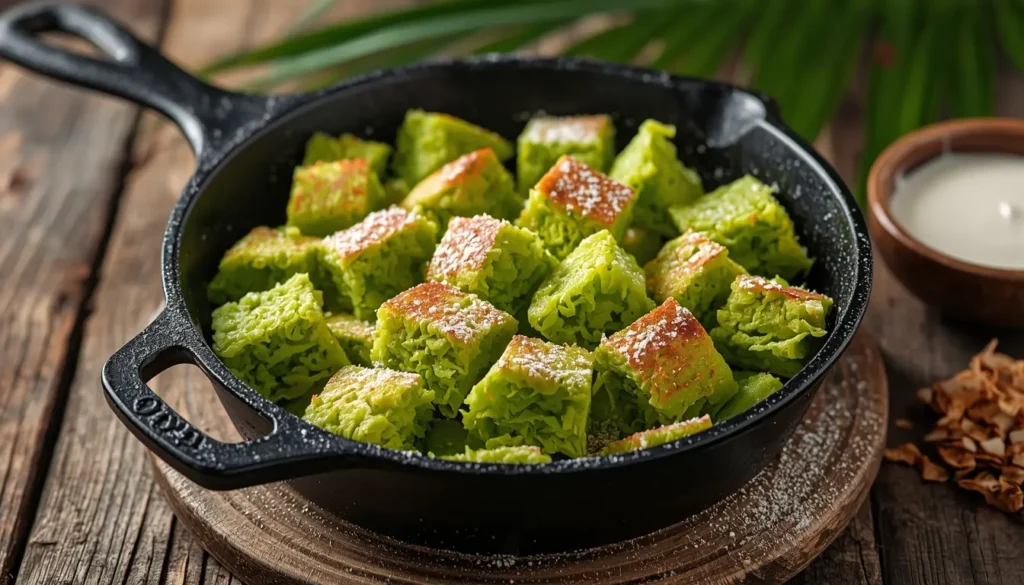 Pandan Kaiserschmarrn Rezept – Eine asiatische Fusion aus Wien und Südostasien.