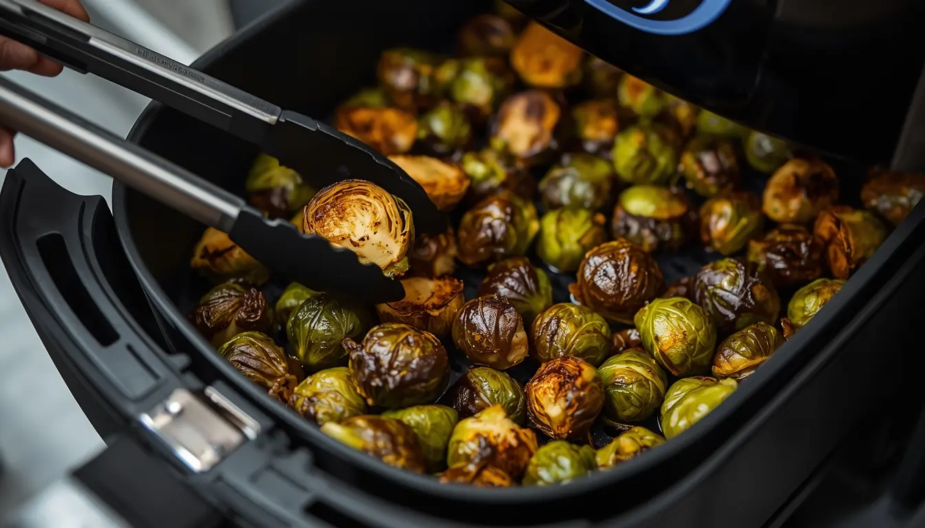 Rosenkohl Rezepte Airfryer: Extrem krosser Rosenkohl ohne viel Öl.