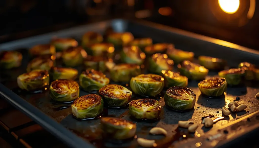 Rosenkohl im Ofen rösten: Goldbraun und knusprig ohne Vorkochen.
