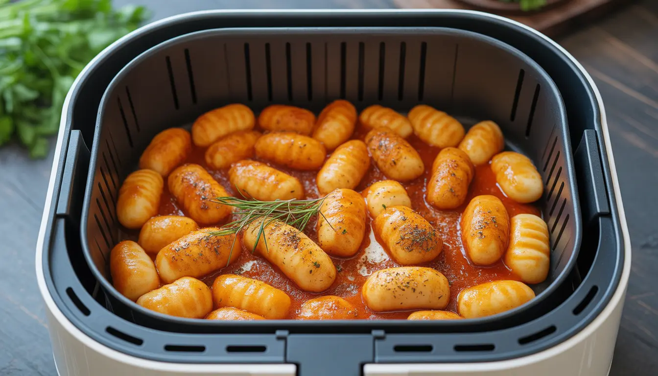 Knusprige Gnocchi aus dem Airfryer im Tteokbokki-Stil – 10 Minuten Rezept von Carter Sterling