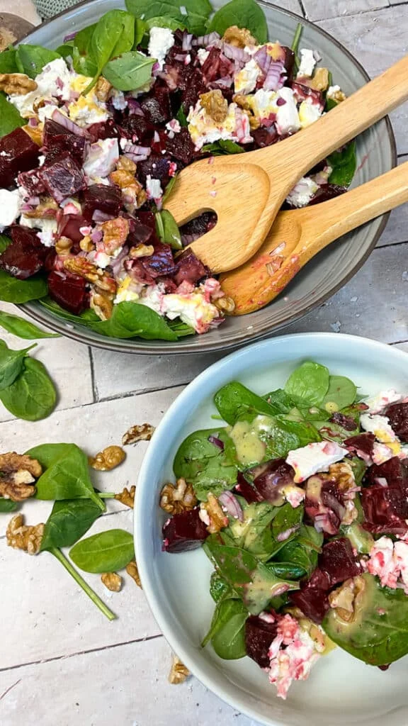Spinat-Rote-Bete-Salat mit Walnüssen: Ein einfaches, aber raffiniertes Rezept