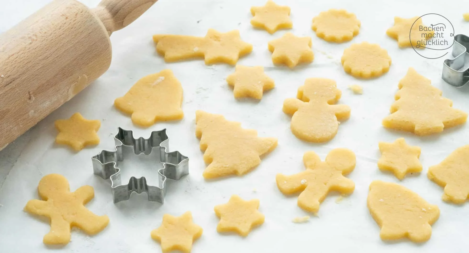 Einfache Rezepte für Butterplätzchen Teig zum Ausstechen mit Kindern – weich bleibend