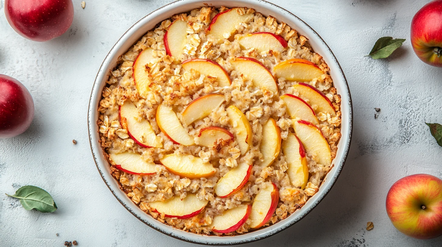 Schnelle Rezepte mit Haferflocken und Apfel ohne Backen für das Frühstück